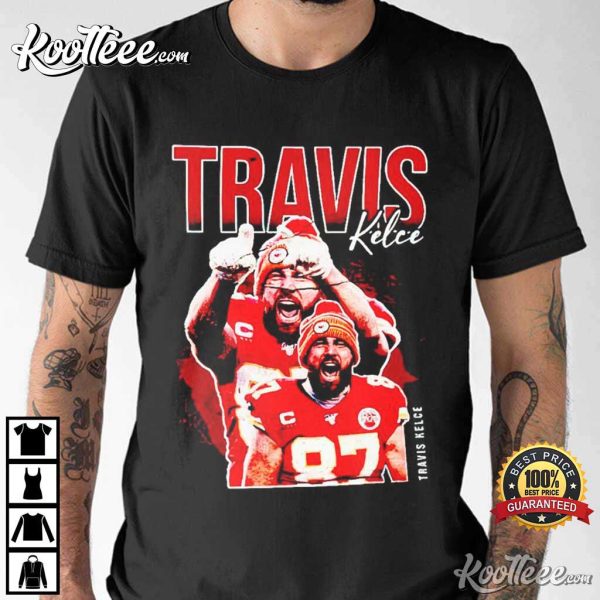 Travis Kelce Football Tight End Kansas City Chiefs T-Shirt