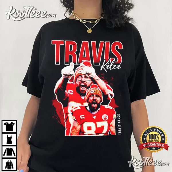 Travis Kelce Football Tight End Kansas City Chiefs T-Shirt