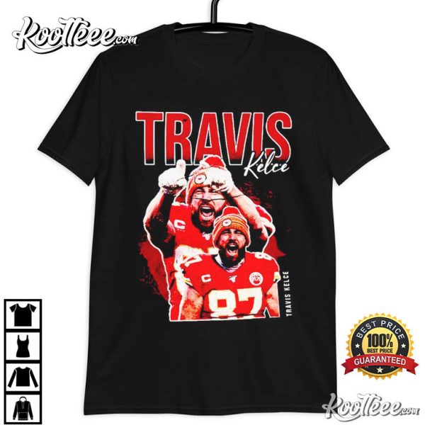 Travis Kelce Football Tight End Kansas City Chiefs T-Shirt
