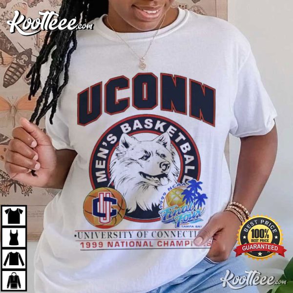 Uconn Huskies Men’s Basketball 1999 National Champions T-Shirt