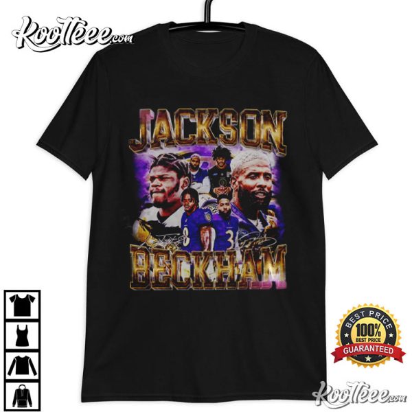 Lamar Jackson OBJ Odell Beckham Jr Baltimore Football T-Shirt