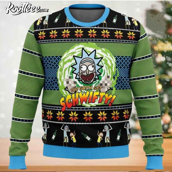 Get Schwifty Rick And Morty Christmas Ugly Sweater