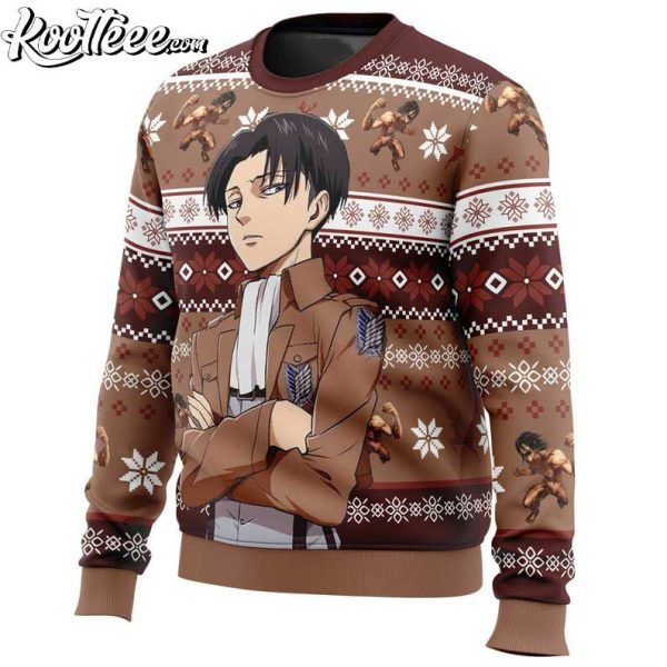 Levi Ackerman Attack On Titan Ugly Sweater