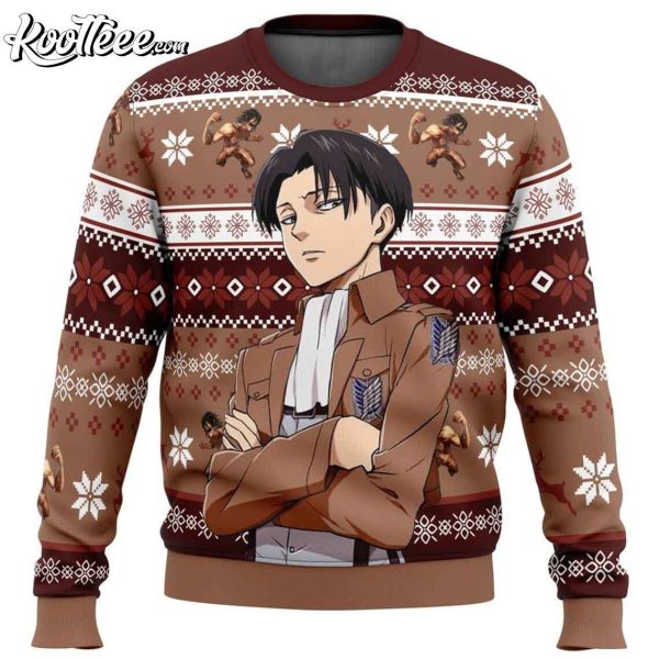 Levi Ackerman Attack On Titan Ugly Sweater