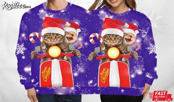 Cat Merry Christmas Ugly Sweater
