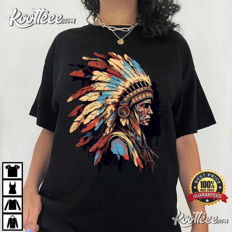 Native American Indian, Sublimation Design for T-shirt, PNG