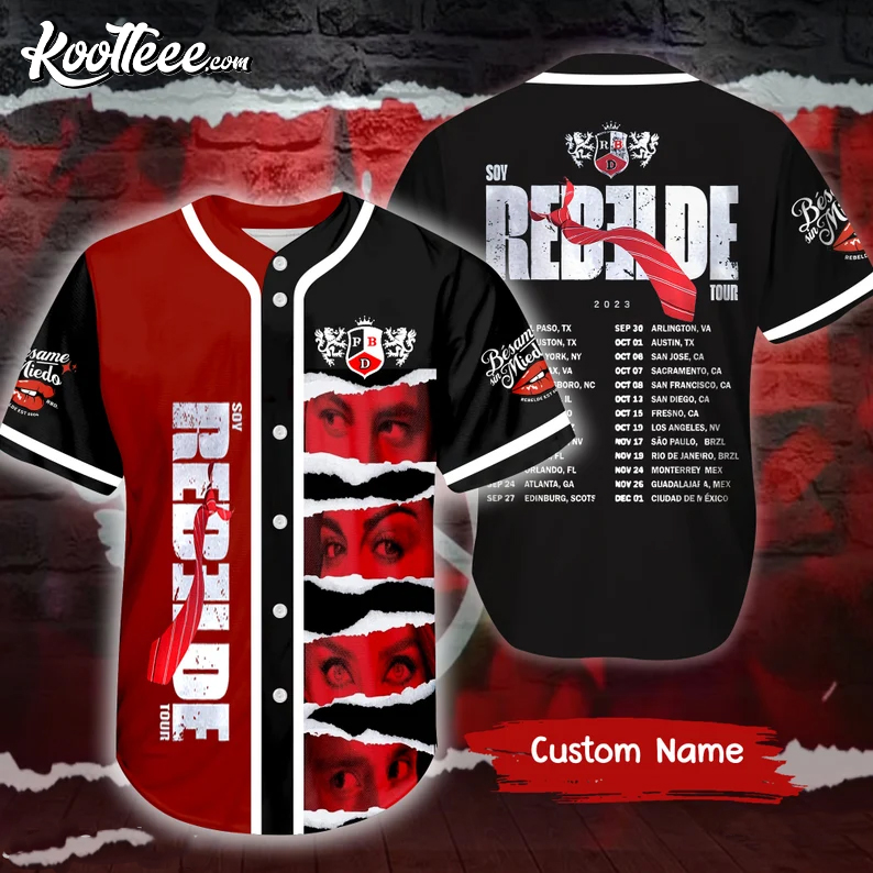 Soy Rebelde 2023 Custom Baseball Jersey