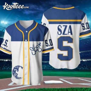 SZA SOS Album CUSTOM Baseball Jersey -  Worldwide