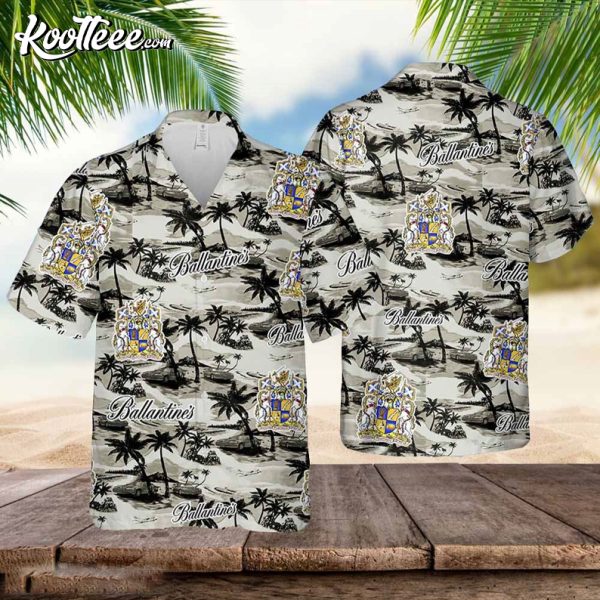Ballantines Hawaiian Sea Island Pattern Hawaiian Shirt