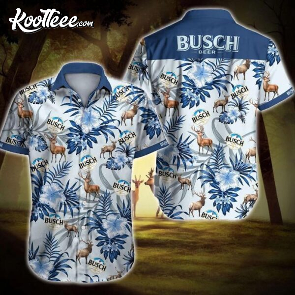 Busch Beer Deer Hunting Hawaiian Shirt