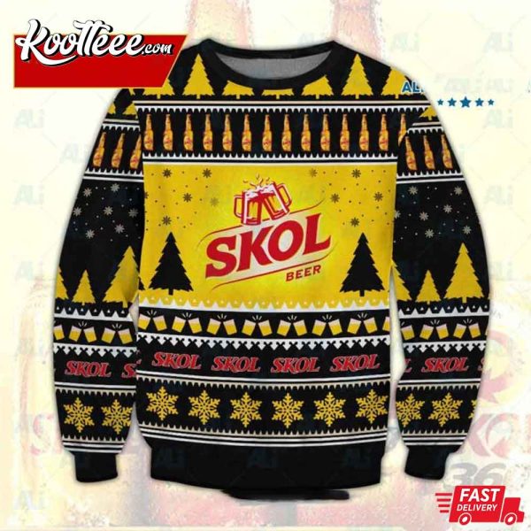 Skol Beer Ugly Christmas Sweater