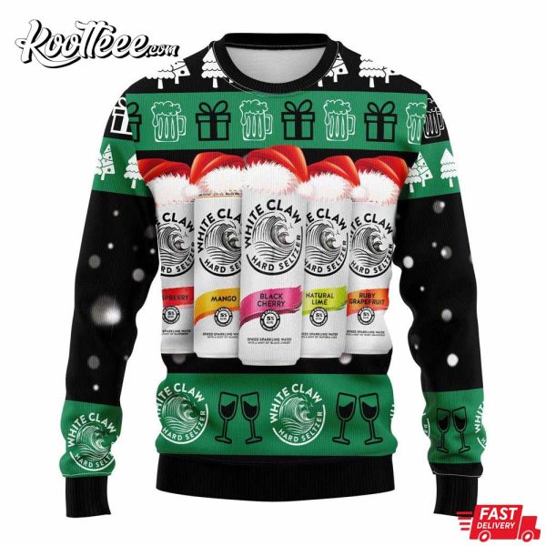 White Claw Beer Ugly Christmas Sweater