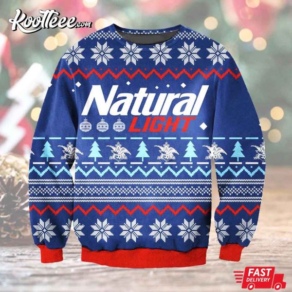 Natural Light Beer Classic Ugly Sweater