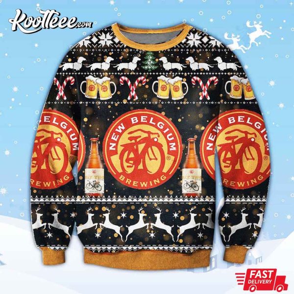 New Belgium Brewing Beer Ugly Christmas Sweater