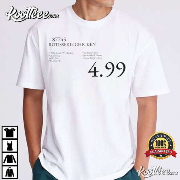 Costco Rotisserie Chicken Price Tag T-Shirt