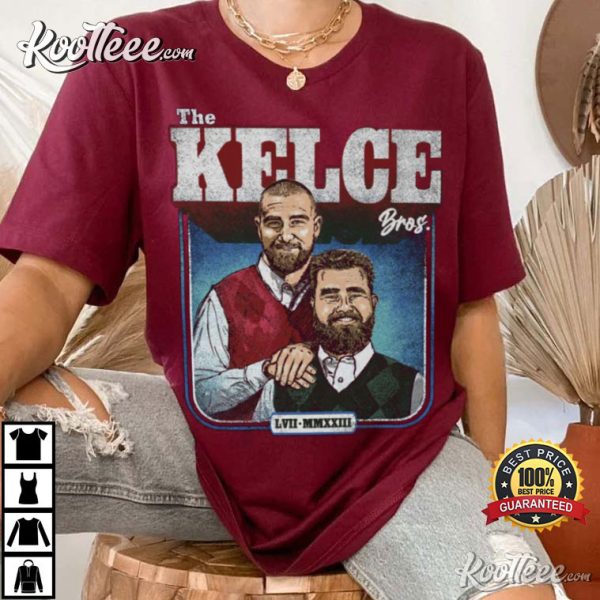 Jason Kelce Travis Kelce Bros T-Shirt