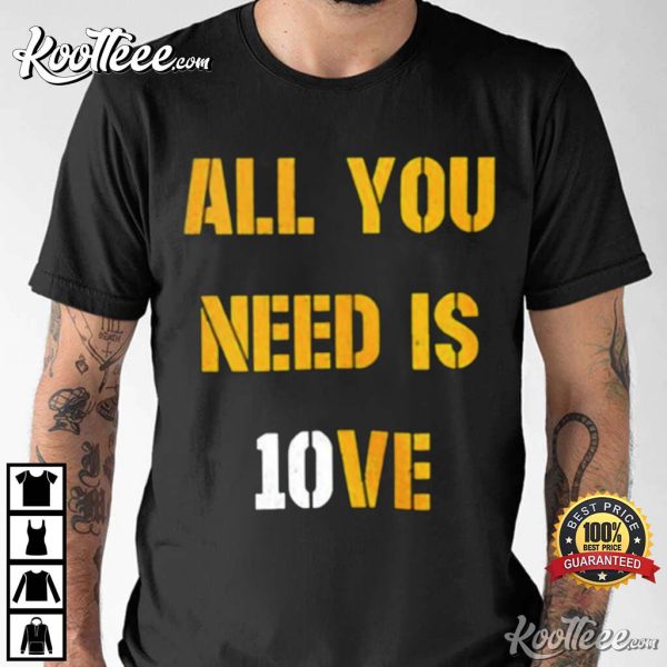 Jordan Love All You Need Is Love Green Bay Packers T-Shirt