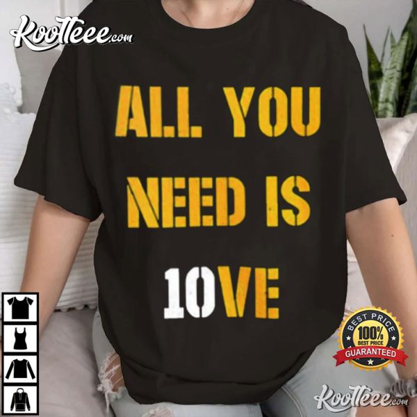 Jordan Love All You Need Is Love Green Bay Packers T-Shirt