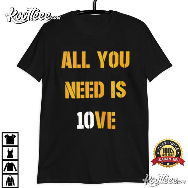 Jordan Love All You Need Is Love Green Bay Packers T-Shirt