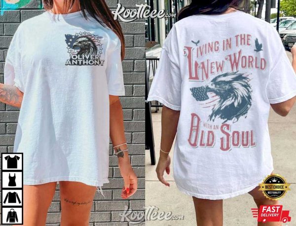 Living in the New World with an Old Soul Tailgate T-Shirt