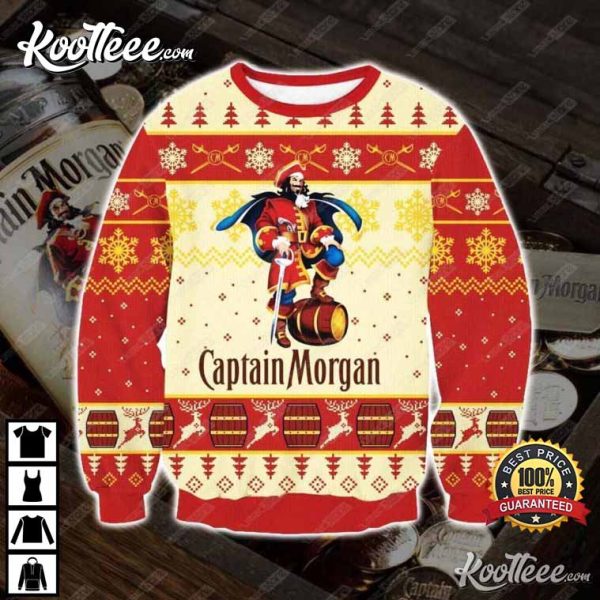 Captain Morgan Beer Pirates Ugly Christmas Sweater