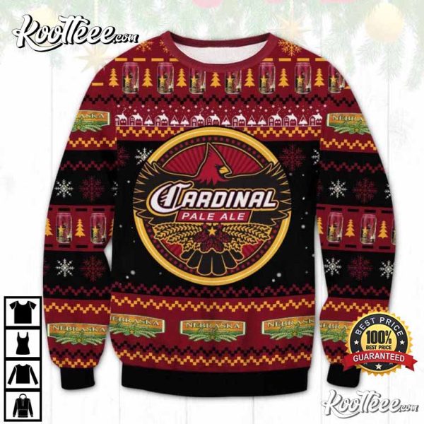 Cardinal Pale Ale Beer Ugly Christmas Sweater