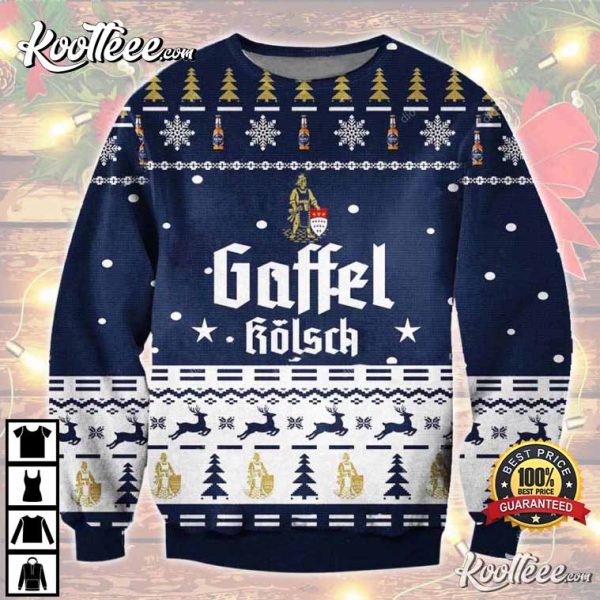 Gaffel Kolsch Beer Ugly Christmas Sweater