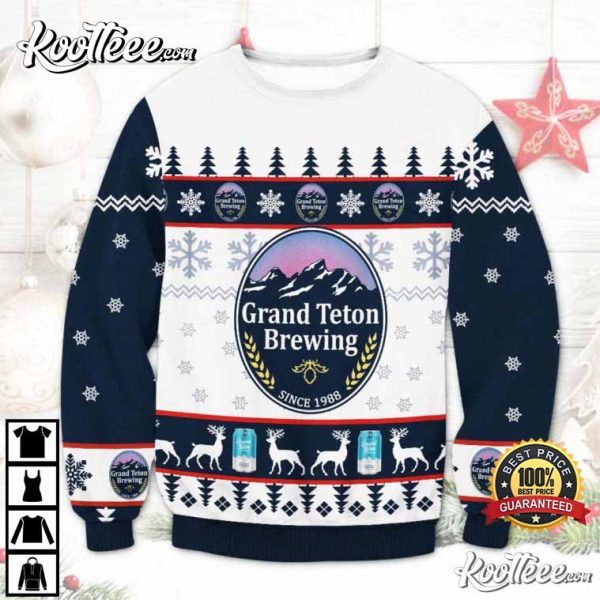 Grand Teton Brewing Beer Ugly Christmas Sweater