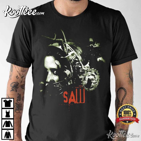 Saw Reverse Bear Trap Horror Movie T-Shirt