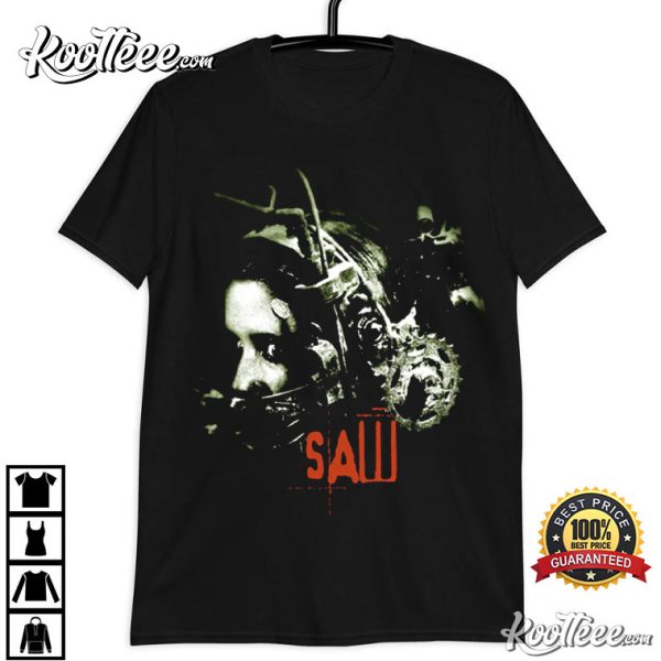 Saw Reverse Bear Trap Horror Movie T-Shirt