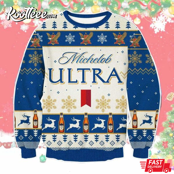 Michelob Ultra Light Beer Ugly Sweater
