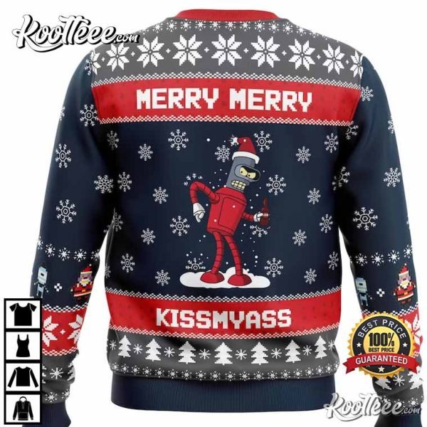 Hey We Wish You A Futurama Ugly Christmas Sweater