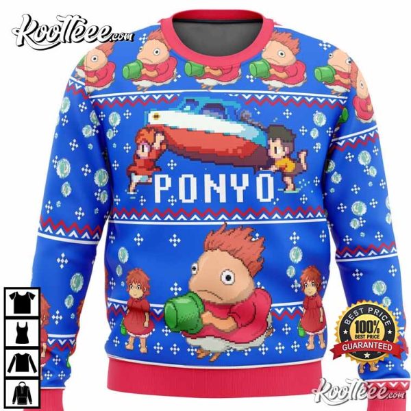 Magical Ponyo Ugly Christmas Sweater