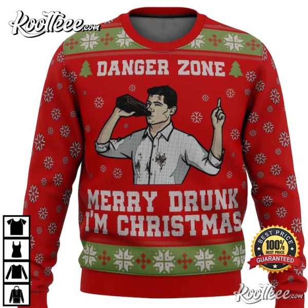 Merry Drunk I’m Christmas Sterling Archer Ugly Christmas Sweater