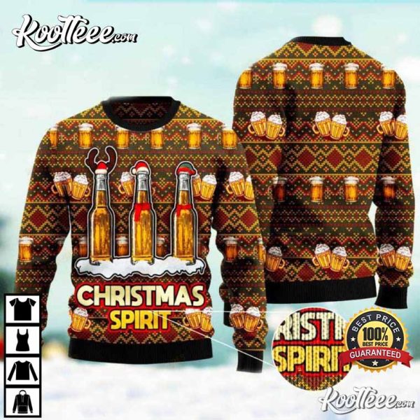 Spirit Beer Ugly Christmas Sweater