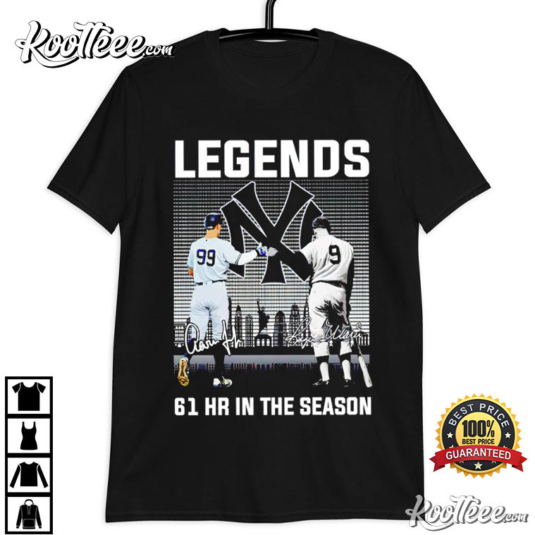 Official legend 61 Hr In The Season New York Yankees Shirt, hoodie