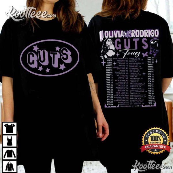 Olivia Rodrigo Guts Tour 2024 T-Shirt