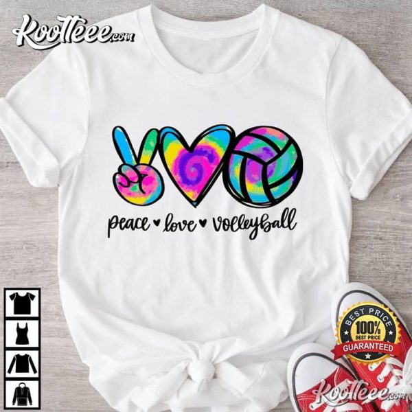 Volleyball Lover Peace Love Volleyball T-Shirt