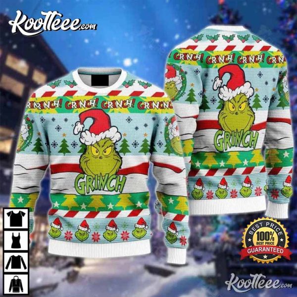 Grinch Santa Christmas Ugly Sweater