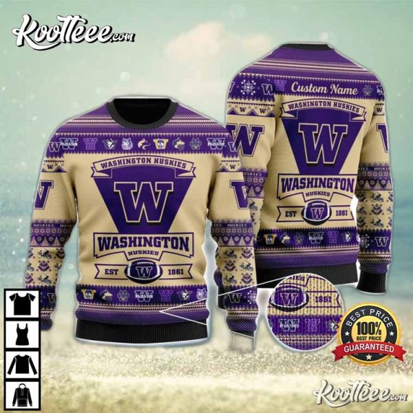 Washington Huskies Football Ugly Christmas Sweater