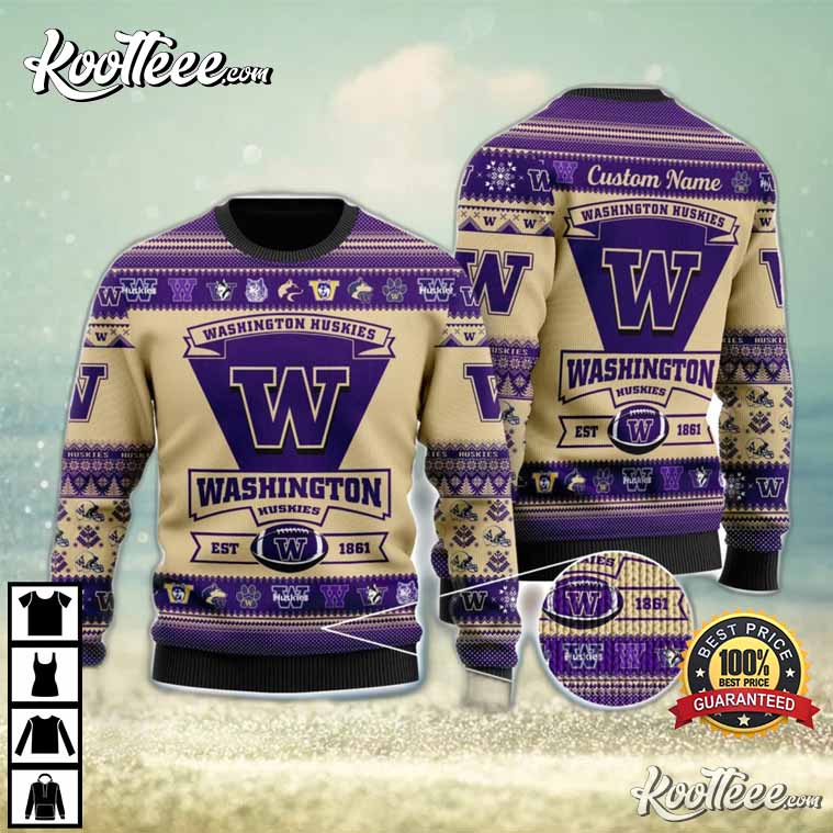 Trending] New Custom Washington Huskies Football Jersey Purple