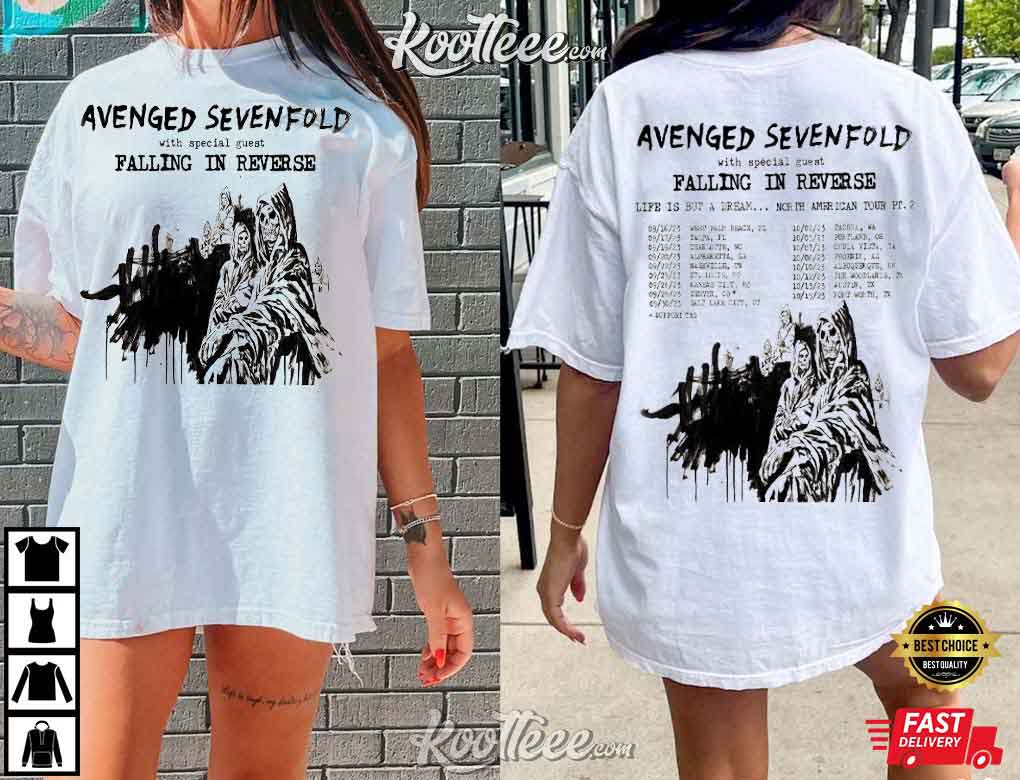 Avenged Sevenfold Life Is But A Dream Tour 2023 North American Setlist 3D  Shirt, Avenged Sevenfold