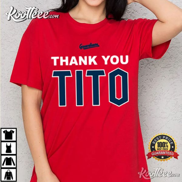 Cleveland Guardians Thank You Tito T-Shirt