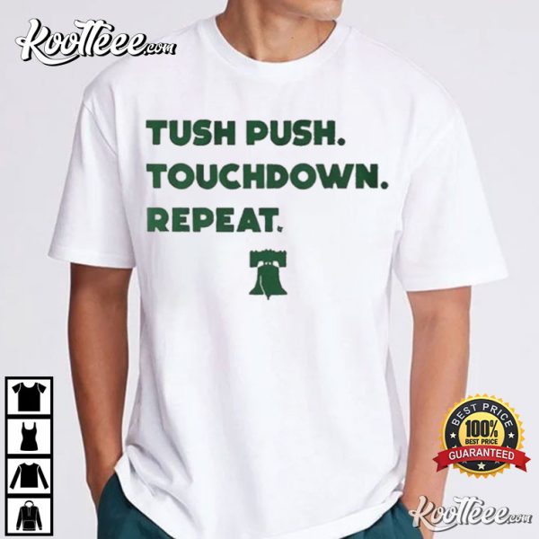 Philadelphia Phillies Tush Push Touchdown Repeat T-Shirt