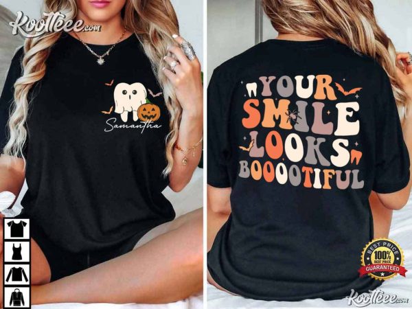Custom Halloween Dental Spooky Dentist T-Shirt