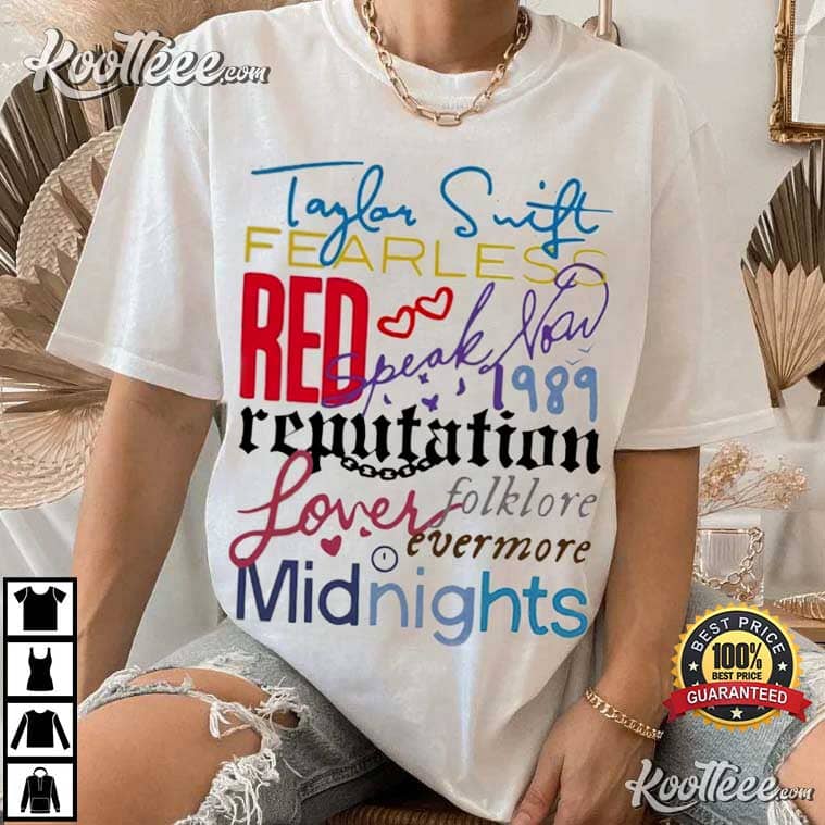 Taylor Swift The Eras Tour Reputation Album T-Shirt