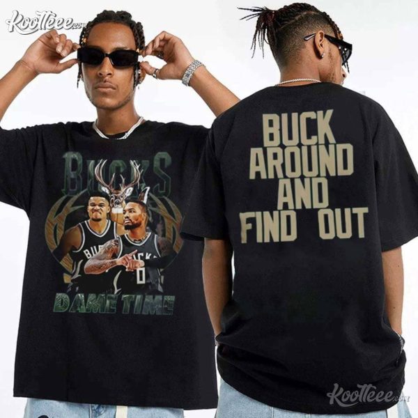 Damian Lillard Giannis Antetokounmpo Bucks Dame Time T-Shirt