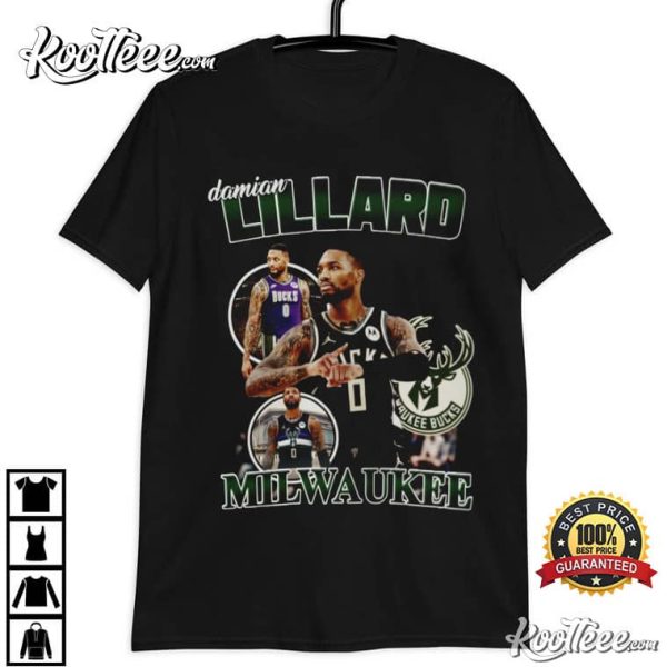 Damian Lillard Milwaukee Bucks Vintage T-Shirt