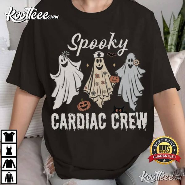 Spooky Cardiac Crew Cardiac Nurse Halloween T-Shirt