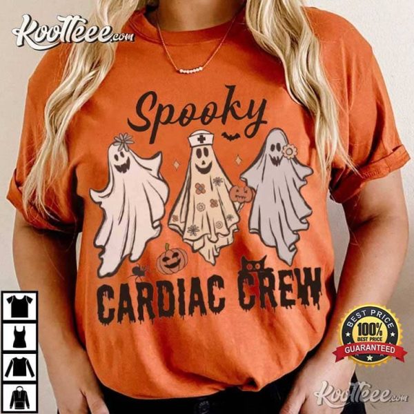 Spooky Cardiac Crew Cardiac Nurse Halloween T-Shirt